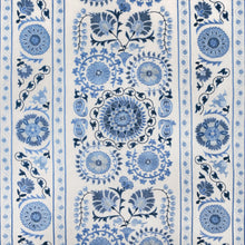 Load image into Gallery viewer, Brunschwig &amp; Fils Saanvi Emb Fabric / Navy/Sky