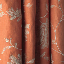 Load image into Gallery viewer, Brunschwig &amp; Fils Maelle Emb Fabric / Terracotta