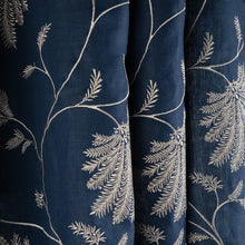 Load image into Gallery viewer, Brunschwig &amp; Fils Maelle Emb Fabric / Navy