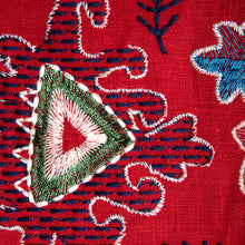Load image into Gallery viewer, Brunschwig &amp; Fils Lavali Emb Fabric / Red/Gold