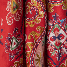 Load image into Gallery viewer, Brunschwig &amp; Fils Lavali Emb Fabric / Red/Gold