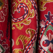 Load image into Gallery viewer, Brunschwig &amp; Fils Lavali Emb Fabric / Red/Gold