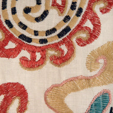 Load image into Gallery viewer, Brunschwig &amp; Fils Lavali Emb Fabric / Coral/Sky