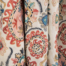 Load image into Gallery viewer, Brunschwig &amp; Fils Lavali Emb Fabric / Coral/Sky