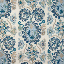Load image into Gallery viewer, Brunschwig &amp; Fils Lavali Emb Fabric / Blue/Sky