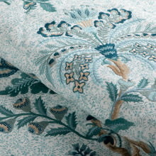 Load image into Gallery viewer, Brunschwig &amp; Fils Anduze Emb Fabric / Teal/Sky