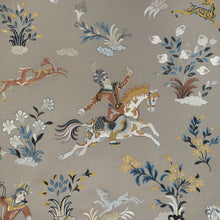Load image into Gallery viewer, Brunschwig &amp; Fils Nayan Emb Fabric / Stone/Blue