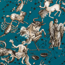 Load image into Gallery viewer, Brunschwig &amp; Fils Cosmique Print Fabric / Teal