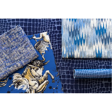 Load image into Gallery viewer, Brunschwig &amp; Fils Cosmique Print Fabric / Sapphire