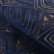 Load image into Gallery viewer, Brunschwig &amp; Fils Timbre Velvet Fabric / Lapis