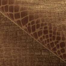 Load image into Gallery viewer, Brunschwig &amp; Fils Croc Velvet Fabric / Amber