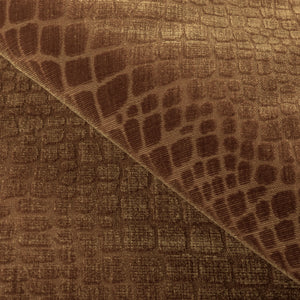 Brunschwig & Fils Croc Velvet Fabric / Amber