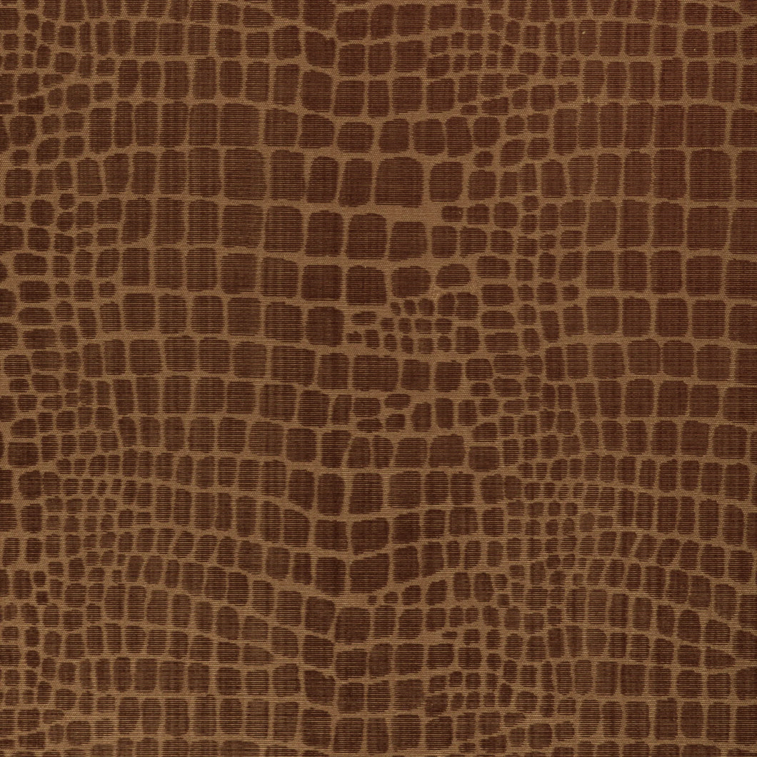 Brunschwig & Fils Croc Velvet Fabric / Amber