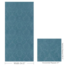 Load image into Gallery viewer, Brunschwig &amp; Fils Arnaud Damask Fabric / Blue