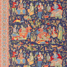 Load image into Gallery viewer, Brunschwig &amp; Fils Shalimar Print Fabric / Navy/Red