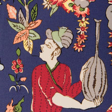 Load image into Gallery viewer, Brunschwig &amp; Fils Shalimar Print Fabric / Navy/Red