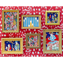 Load image into Gallery viewer, Brunschwig &amp; Fils Shalimar Print Fabric / Navy/Red