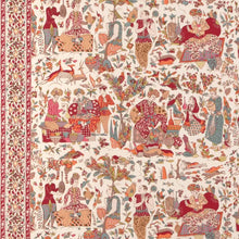 Load image into Gallery viewer, Brunschwig &amp; Fils Shalimar Print Fabric / Berry/Sand