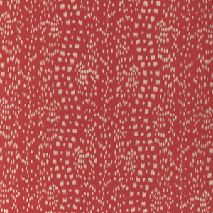Brunschwig & Fils Les Touches Reverse Fabric Red | Fabric Bistro