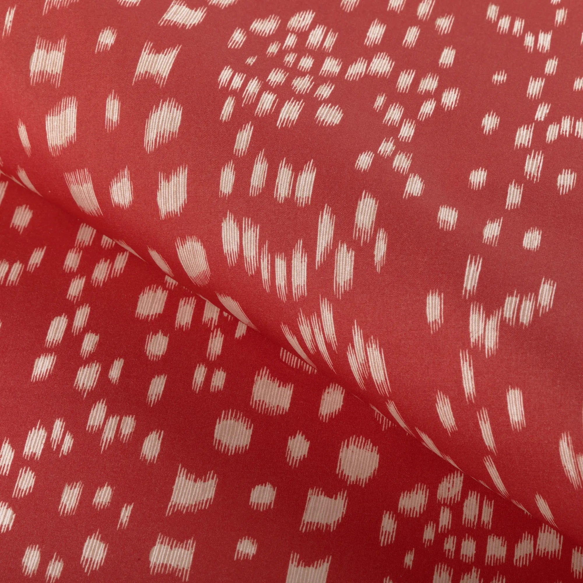 Brunschwig & Fils Les Touches Reverse Fabric Red | Fabric Bistro