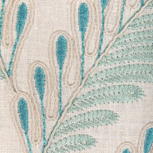 Load image into Gallery viewer, Brunschwig &amp; Fils Fougere Emb Fabric / Aqua