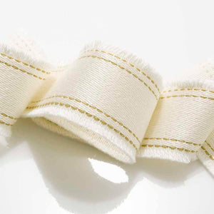 2.25" Cotton Blend Off White Beige  Drapery Fringe Tape Trim