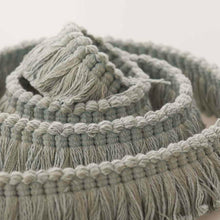 Load image into Gallery viewer, 1.25" Wide Aqua Blue Upholstery Brush Fringe Trim