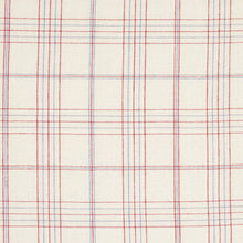Load image into Gallery viewer, Schumacher Nils Plaid Linen Fabric 80300 / Red