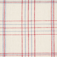 Load image into Gallery viewer, Schumacher Nils Plaid Linen Fabric 80300 / Red