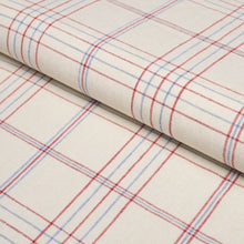 Load image into Gallery viewer, Schumacher Nils Plaid Linen Fabric 80300 / Red