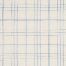 Load image into Gallery viewer, Schumacher Nils Plaid Linen Fabric 80301 / Blue