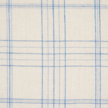 Load image into Gallery viewer, Schumacher Nils Plaid Linen Fabric 80301 / Blue