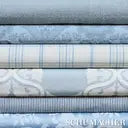Load image into Gallery viewer, Schumacher Nils Plaid Linen Fabric 80301 / Blue