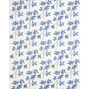 Schumacher Lilla Embroidery Fabric 80432 / Blue