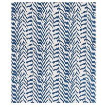 Load image into Gallery viewer, Schumacher Quincy Embroidery On Linen Fabric 80672 Navy
