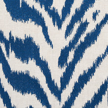 Load image into Gallery viewer, Schumacher Quincy Embroidery On Linen Fabric 80672 Navy