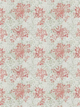 Load image into Gallery viewer, Linen Cotton Cream Pink Red Sage Green Beige Floral Drapery Fabric FB