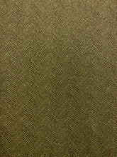 Load image into Gallery viewer, Designer Water &amp; Stain Resistant Seafoam Green Olive Herringbone Chenille Upholstery Fabric WHS 4625