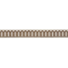 Load image into Gallery viewer, Schumacher Arches Embroidered Tape Medium Trim 81154 / Brown