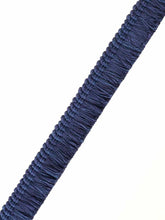 Load image into Gallery viewer, 1.25" Wide Indigo Navy Blue Upholstery Brush Fringe Trim