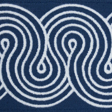 Load image into Gallery viewer, Schumacher Giraldi Embroidered Trim 81253 / White On Navy