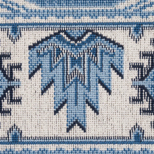 0.6 Yard Remnant Schumacher Crowley Épinglé Fabric 81330 / Blue