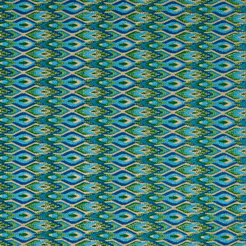 Schumacher Lorikeet Embroidery Fabric 81470 / Peacock
