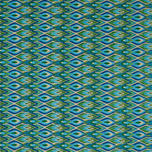 Schumacher Lorikeet Embroidery Fabric 81470 / Peacock