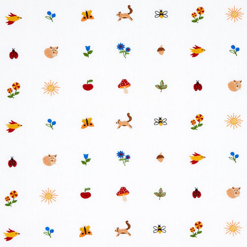 Schumacher Tiny Things Embroidery Fabric 81500 / Multi