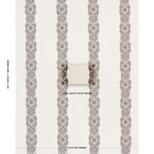 Load image into Gallery viewer, Schumacher Joelle Stripe Fabric 81540 / Chocolate