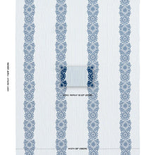 Load image into Gallery viewer, Schumacher Joelle Stripe Fabric 81541 / Blue