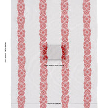 Load image into Gallery viewer, Schumacher Joelle Stripe Fabric 81542 / Red On Black