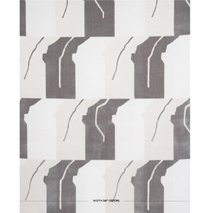 Schumacher Gustavian Dance Velvet Fabric 81801 / Grey