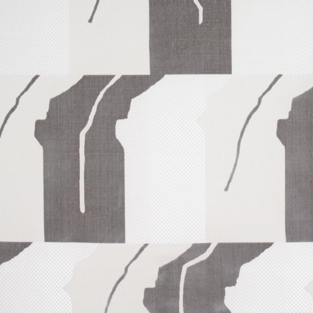 Schumacher Gustavian Dance Velvet Fabric 81801 / Grey